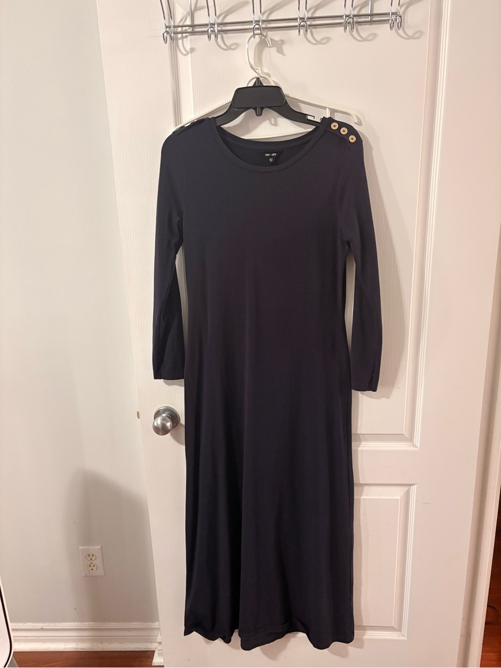Saint and Sofia Navy Maxi Dress - Size Medium